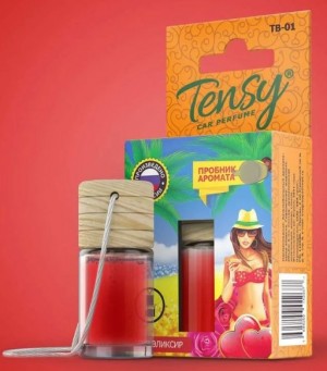 ароматизатор! TENSY (TB-01) подвесной, жидкость, бутылочка 'Пина колада'\ TB01 TENSY