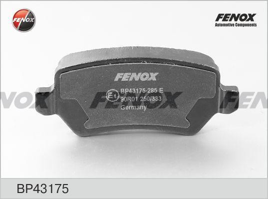 Колодки OPEL Zafira B, Astra G-H, Combo, Meriva A-B 05- BP43175 BP43175 FENOX