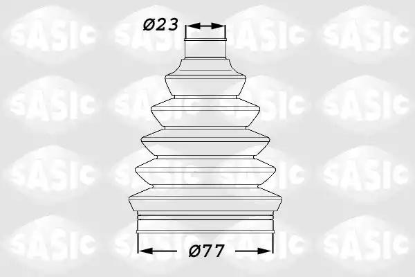 Пыльник ШРУСа внешний CITROEN C2, C3, PEUGEOT 206, 207, 208, PARTNER TEPEE 19000 1900008 SASIC