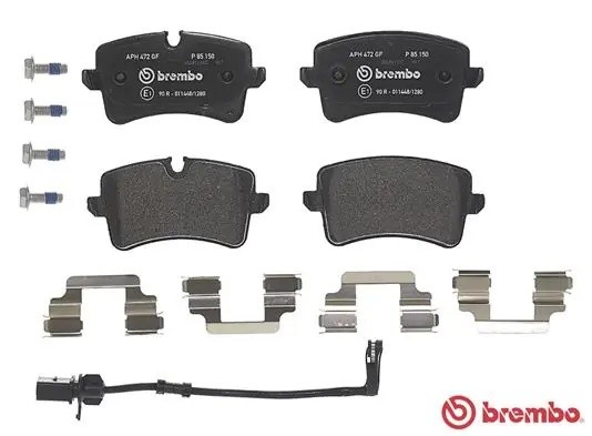 Колодки тормозные PORSCHE Macan (14-18) задние (4шт.) BREMBO P85150 BREMBO