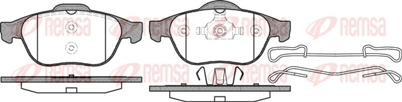 843 10 [7701206599] !колодки дисковые п.\ Renault Laguna 01> 084310 REMSA