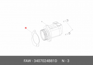 Прокладка насоса ГУРа FAW J7 3407024B81D FAW