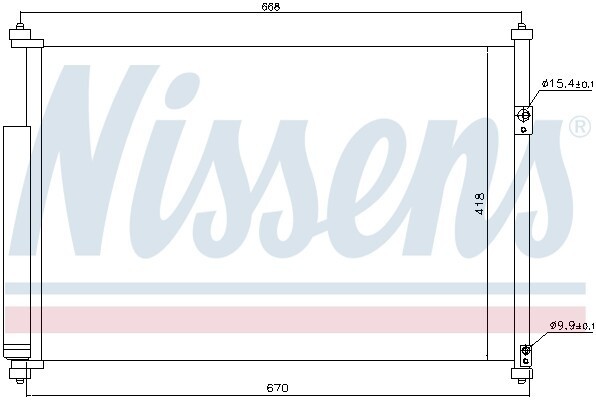 8FC 351 304-351 [9531064J00] !радиатор конд.\ Suzuki Grand Vitara 1.6/2.0/1.9DDi 940012 NISSENS