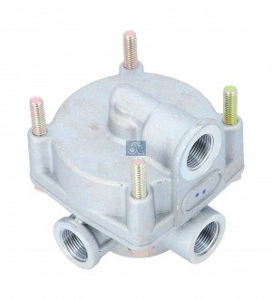 Клапан ускорительный RVI/ MAZ/ KMZ/ BUS , Вход 1 , 2 и 4 : M 22x1.5; 4.60856 DIESEL TECHNIC