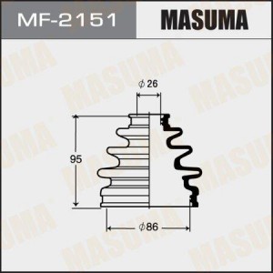 пыльник ШРУСа наружного!\ Toyota Camry 2.0 89-92/Hi-Ace/Hi-Lux MF-2151 MASUMA