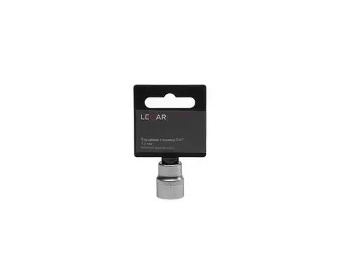 Головка торцевая 14 мм квадрат 1/4" хром-ванадий LECAR000071214 LECAR
