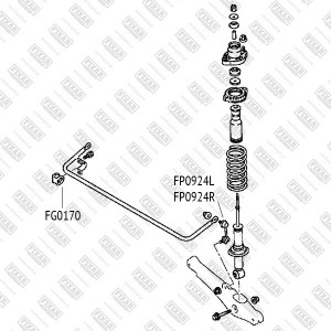 MITSUBISHI OUTLANDER XL [CW]/ PEUGEOT 4007 ЛЕВАЯ/ПРАВАЯ СМ VIN !!!!!!!! FP0924R FIXAR