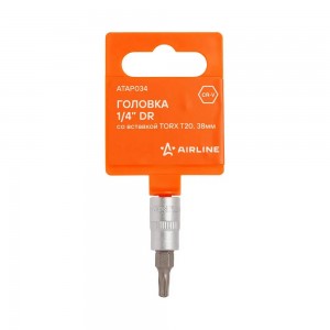Головка 1/4 со вставкой TORX T20, L=38мм (ATAP034) ATAP034 AIRLINE