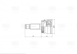 ШРУС Haval F7/F7x (19-) 2.0T AMT (наруж. зад.) (GO 1687) GO 1687 TRIALLI