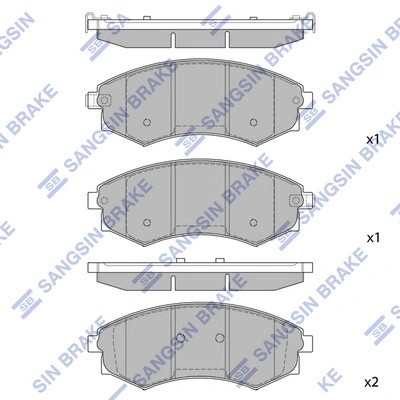 Колодки передние HYUNDAI SONATA IV SP1111 SP1111 SANGSIN