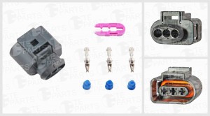 Разъём 3х контактный К-тация: 3-pin, 3 уплотнения, фиксатор 7740360 TE PARTS