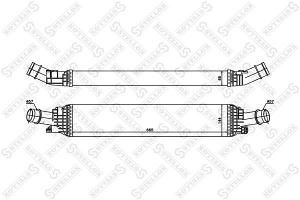 интеркулер!\ Audi Q5 2.0TFSi/2.0TDi 08> 10-40184-SX STELLOX