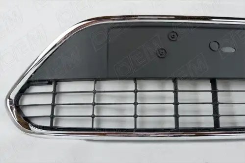 Решетка в бампер нижняя Ford Focus 2 2008-2011, под хром, текстурная OEM3693 OEMPARTS