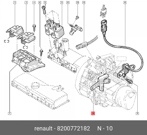 RENAULT LOGAN (2005>) SANDERO (2009>) 8200772182 RENAULT