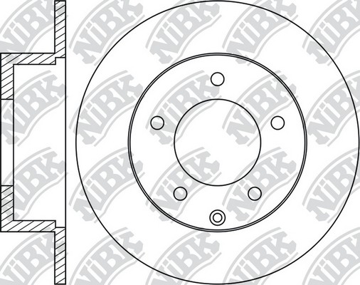 Диск тормозной MITSUBISHI LANCER 08- задний D262мм RN1367 RN1367 NIBK