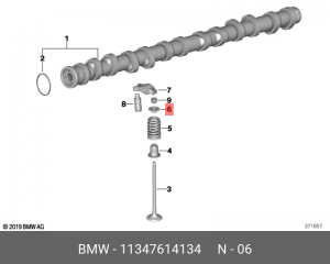 тарелка пружины верхняя!\ BMW E81/E82/E87/F20/F21/F40/F52/F23 11 34 7 614 134 BMW