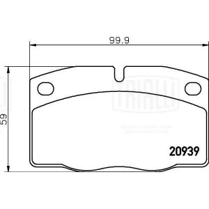 Колодки торм. Opel Vectra A (88-)/Kadett D (79-)/E (84-) 8V диск. перед. (PF 431 PF4311 TRIALLI