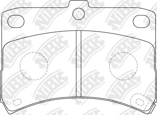 PN6429-NIBK колодки дисковые! передние\ Daihatsu Cuore 1.0i 98-03 PN6429 NIBK