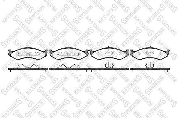колодки дисковые п.!\ Jeep Cherokee 4.7i/2.5TD 97>/Grand Cherokee 4.0/4.7 97-99 478-000B-SX STELLOX