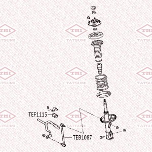 Тяга стабилизатора передняя L/R TOYOTA Avensis/Corolla/Prius 00- TEB1087 TEB1087 TATSUMI
