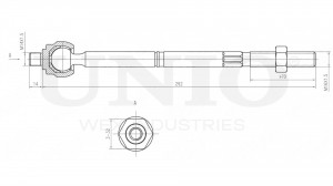 Тяга рулевая SSP-30020 UNIO