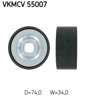 Ролик обводной MAN D0834, D0836, D2066, D2676, D2868, D2866, E2866, E/G 2876 VKMCV55007 SKF