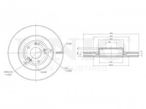 Диск тормозной передний BRD-20531 UNIO