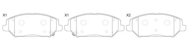Колодки тормозные HYUNDAI i30 17-/KIA CEED 18- передние BP11017 BP11017 SB NAGAMOCHI