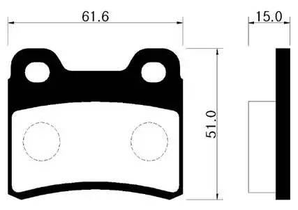 Колодки тормозные KIA Shuma (-01),Sephia (-97) FORD Escort (-00) задние (4шт.) H HP1004 HSB