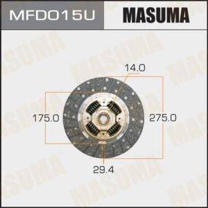 диск сцепления!\ Mitsubishi Fuso Canter 4.9 07> MFD015U MASUMA