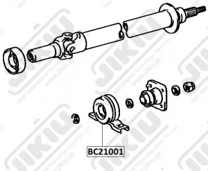 Подшипник подвесной TOYOTA MARK II 92-96 BC21001 BC21001 JIKIU