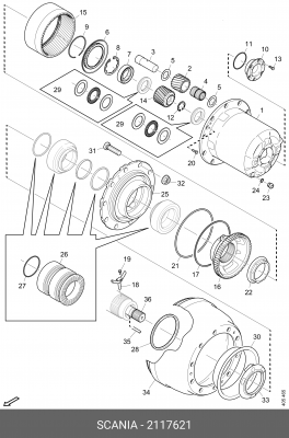 Муфта 2117621 SCANIA