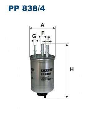 Фильтр топливный FORD Focus (98-04) (1.8 TDCI),Mondeo (01-07) (2.0 TDCI) FILTRON PP8384 FILTRON