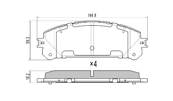 колодки дисковые передние!\ Lexus RX 3.5 09> FBP1657 FREMAX