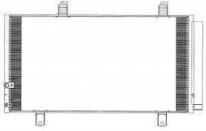 Радиатор кондиционера TOYOTA Camry (06-11) (2.4/2.5/3.5) SAKURA 54619827 SAKURA