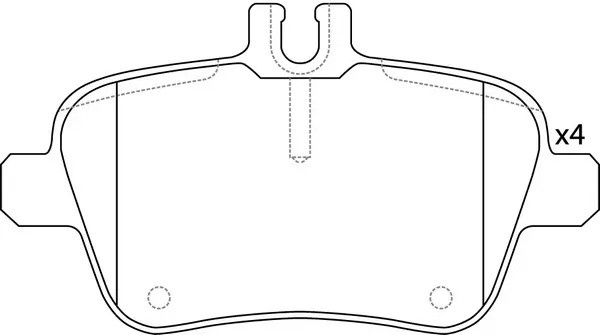 Колодки тормозные дисковые MB SLK R172 2.0-3.5 11 BP31010 BP31010 SB NAGAMOCHI