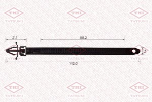 Клипса автомобильная [упаковка 10 штук] HONDA/MAZDA TJB1379 TJB1379 TATSUMI