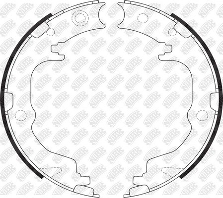 Колодки стояночного тормоза MITSUBISHI OUTLANDER 2007-2012 FN23001 FN23001 NIBK