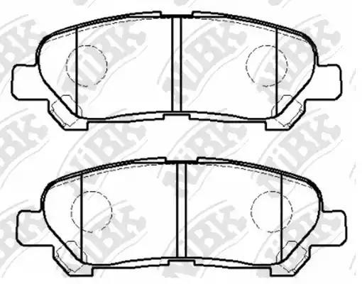 Колодки тормозные дисковые TOYOTA HIGHLANDER 2007 PN1848 PN1848 NIBK