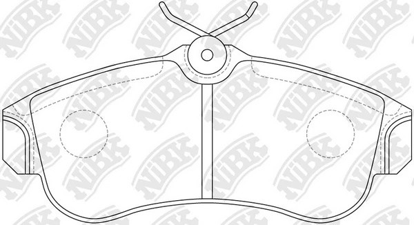 Колодки тормозные NISSAN Almera (00-06) передние (4шт.) NIBK PN2180 NIBK