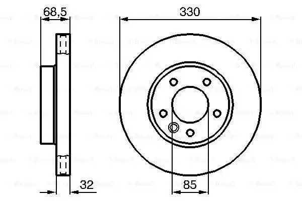 TOUAREG/CAYENNE Правый, 17" 0 986 479 250 BOSCH