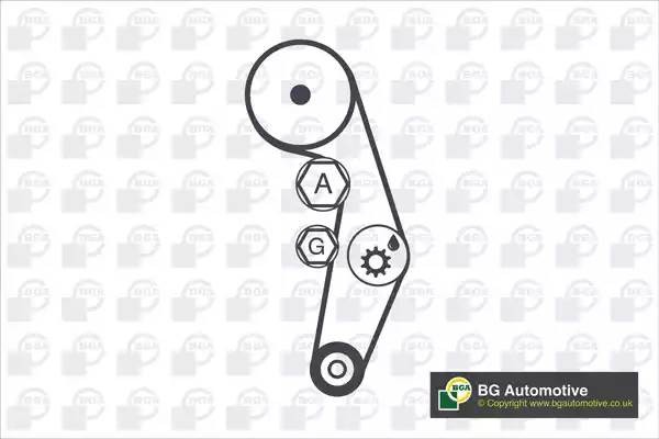 ремкомплект ГРМ!\ Audi A2/A3, VW Bora/Golf/Polo/Passat/Touran/T5 1.4TDi/1.9TDi 9 TB0120K BG AUTOMOTIVE