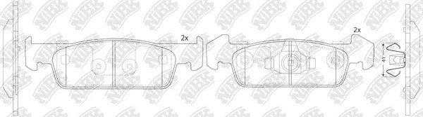 Колодки тормозные дисковые RENAULT Logan II 12- PN43002 PN43002 NIBK