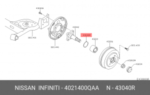 4021400QAA КОЛЬЦО СТОПОРНОЕ / xNISSAN 4021400QAA NISSAN