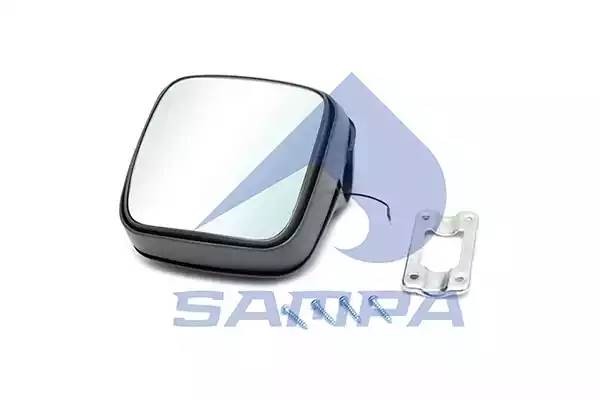 Зеркало боковое MAN TGA,TGM,TGL левое/правое дополнительное с подогревом SAMPA 022105 SAMPA