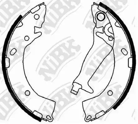 Колодки тормозные барабанные HYUNDAI GETZ 05-10 203x32mm FN0609 FN0609 NIBK