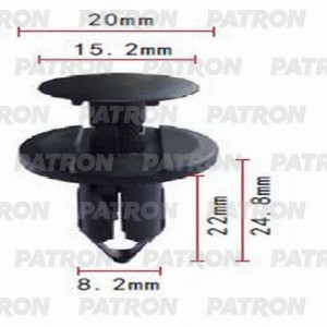 Клипса пластмассовая Chevrolet, Chrysler, Daewoo, Ford, GM, Opel применяемость:  P370662 PATRON