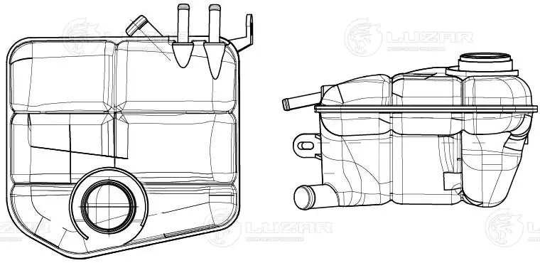 Бачок расширит. охл. жидкости для а/м Ford Focus I (98-)/Transit Connect (02-) ( LET 1013 LUZAR