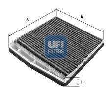 Фильтр салонный угольный VOLVO S60/S80/XC90 54.126.00 54.126.00 UFI