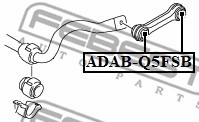 сайлентблок стойки стабилизатора переднего!\ Audi A4/A5/A6/A7/Q5 1.8-4.2i/2.0-3. ADAB-Q5FSB FEBEST